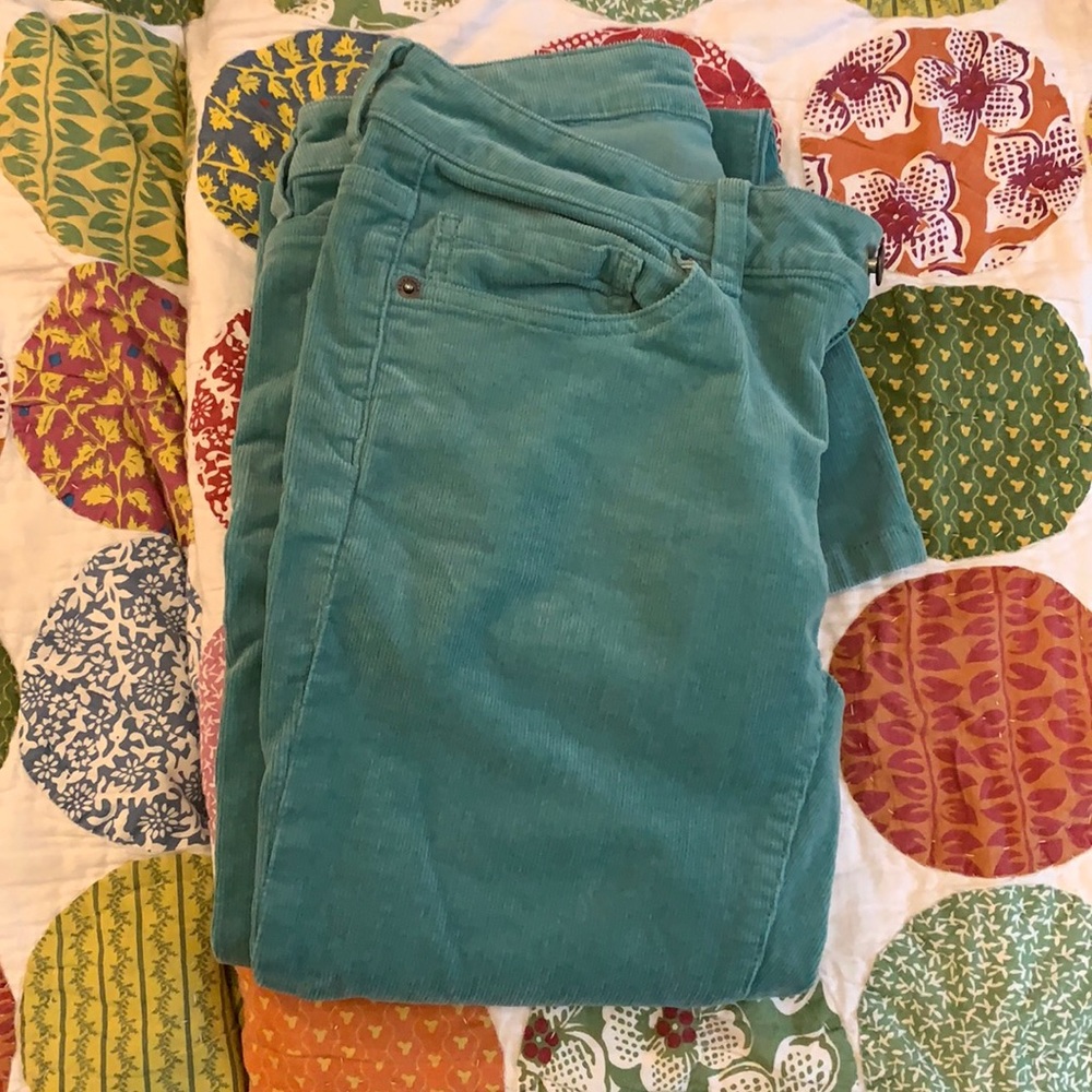 Dusty light teal Patagonia corduroys